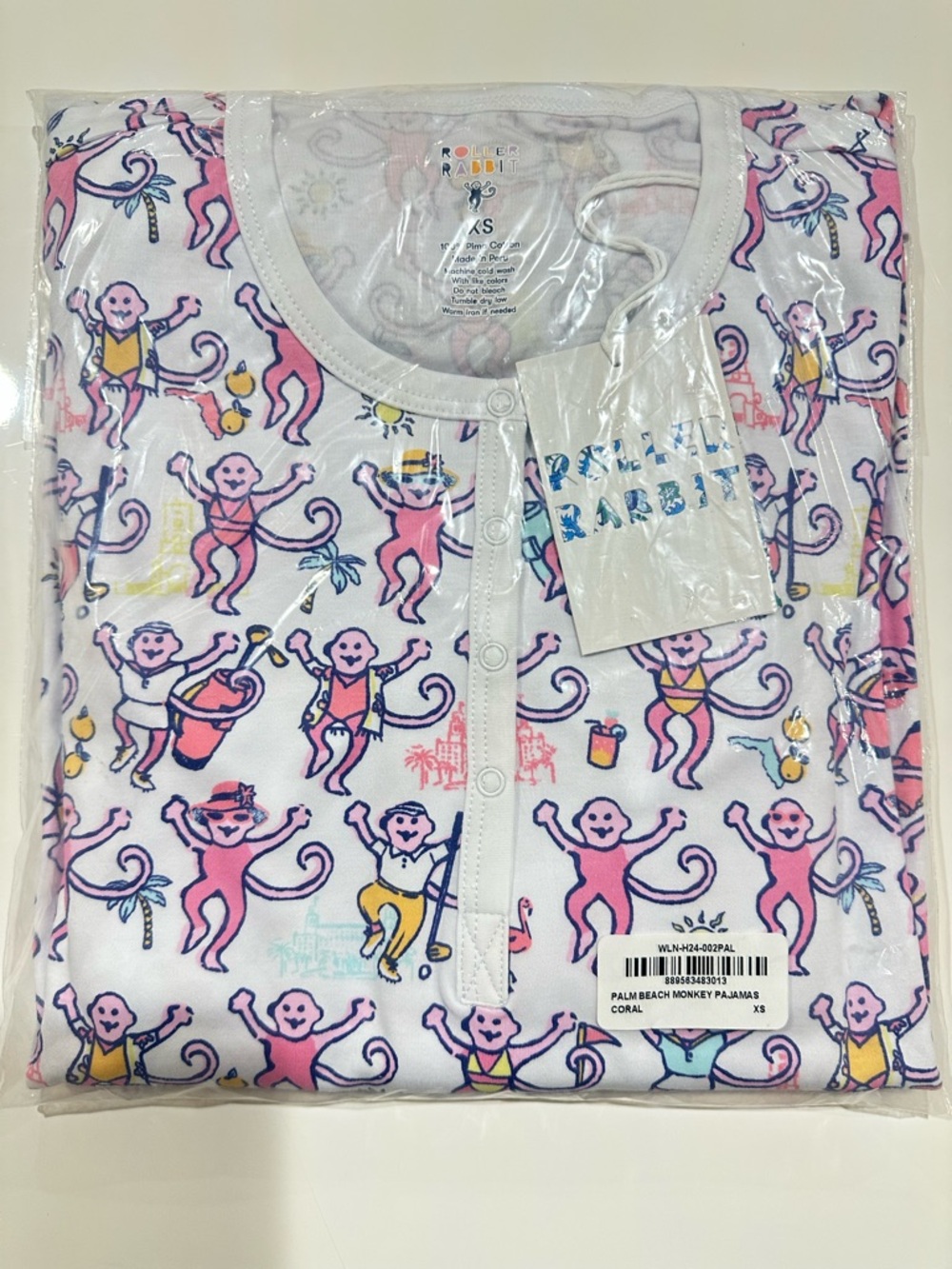 Roller Rabbit palm beach Pajamas set